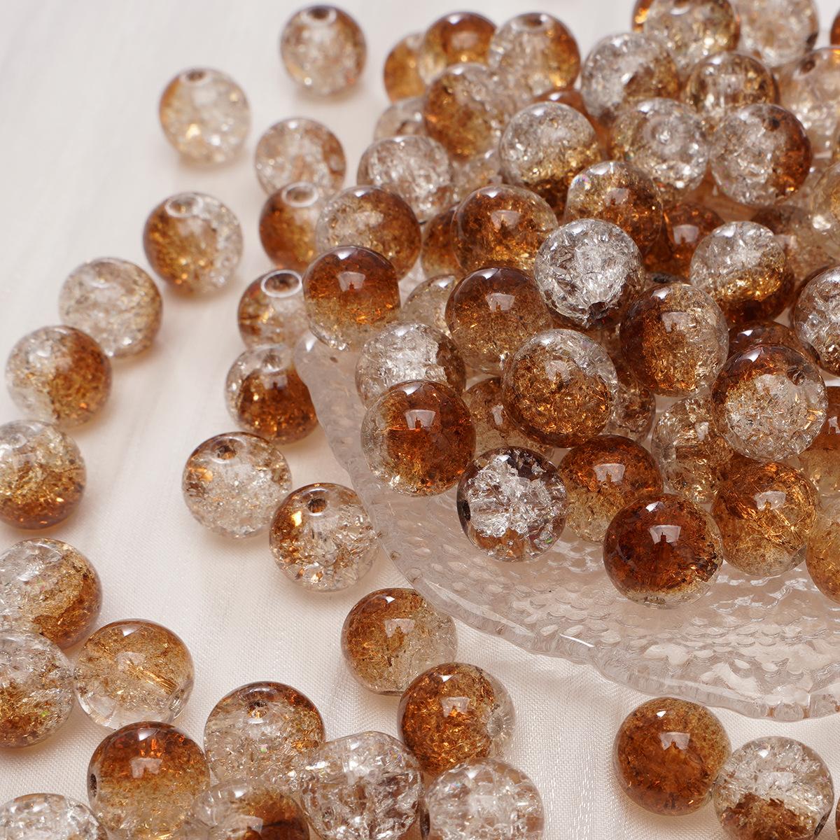 

Стекло Дуплекс Взрыв Кристалл Кракле Бусины Ручной Работы Бисероплетение Материалы Браслет Ожерелье Глазурь Бусины Рассыпчатые Сломанные Бусины Бусины для Изготовления Ювелирных Изделий 8mm About 100 pieces