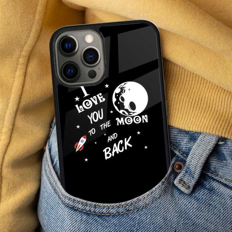 I Love You To The Moon And Back Soft Phone Case for iPhone 17 Air 16e Pro max 15 Pro 13 14 Plus 11 12 MagSafe Magnetic Coque