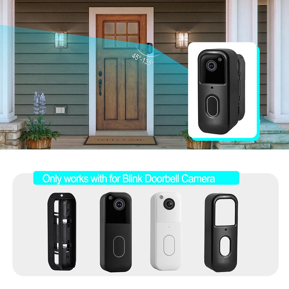 1Set Doorbell Bracket 45°-135° Adjustable Angle Mount Doorbell Accessories For Blink 2nd Gen Doorbells Rack With Charging Holes