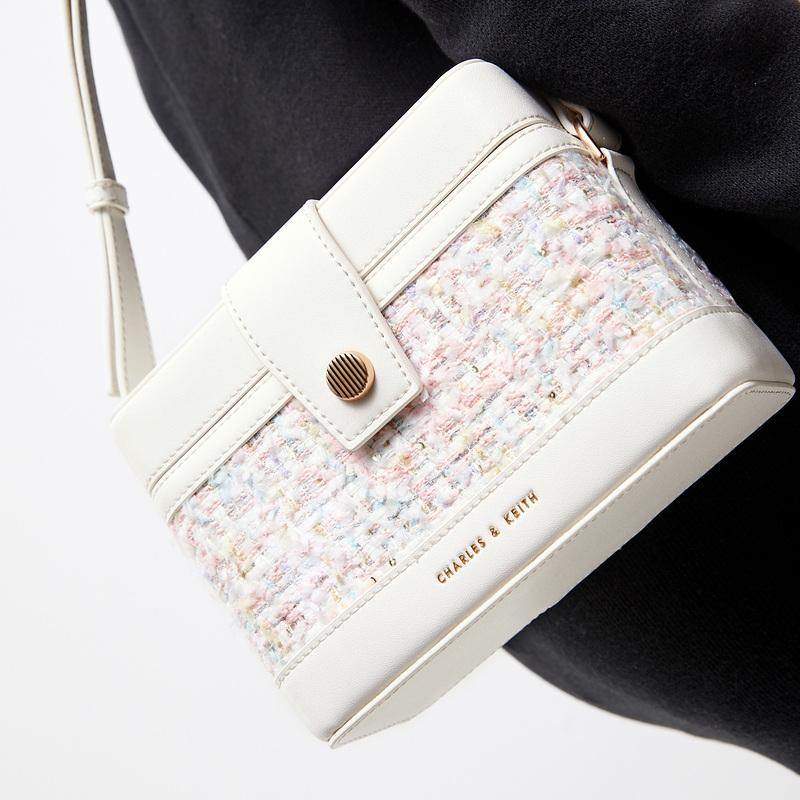 New CHARLES&KEITH PU Crossbody Bag Small Size Women's Multicolor CK2-80701182