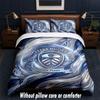 Leeds United Football Design Juego de Cama Ropa de Cama 1 Funda Nórdica + 2 Fundas de Almohada Suave Transpirable Ropa de Cama para el Hogar
