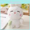 Adorable Plush Bunny And Bear Keychain Charm Soft Cartoon Animal Pendant Gift