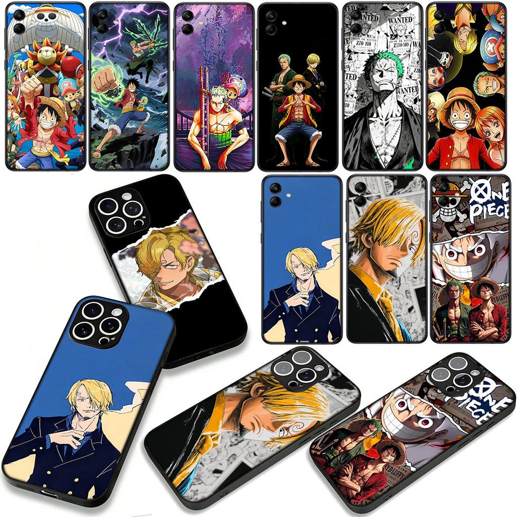 Luffy ONE Roronoa Zoro Sanji PIECES Cover Phone Case for Xiaomi Redmi Note 14 12 13 ProPlus A3 Pro Plus 12C 13C 14C 5G