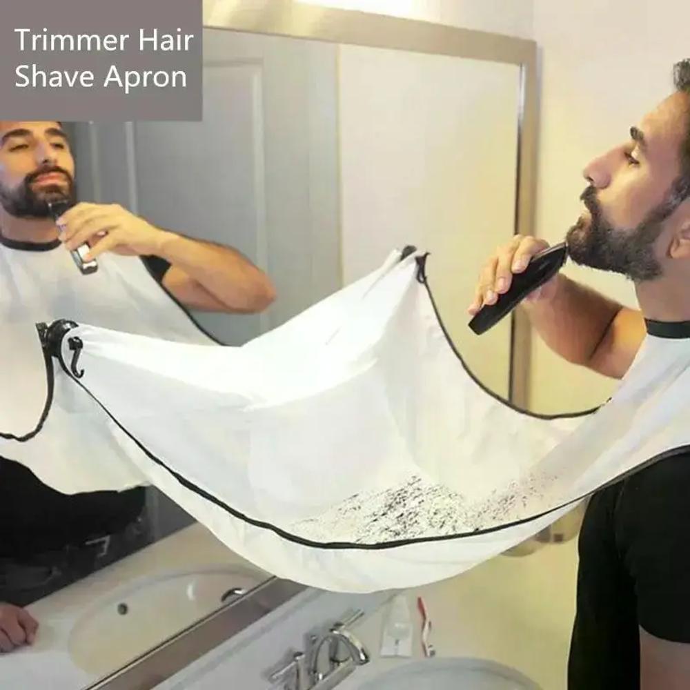 110*75 CM Beard and Mustache shaving apron Cape Bib for Shave with Suction Cups Attach to Mirror Hairdressing Removal Tools