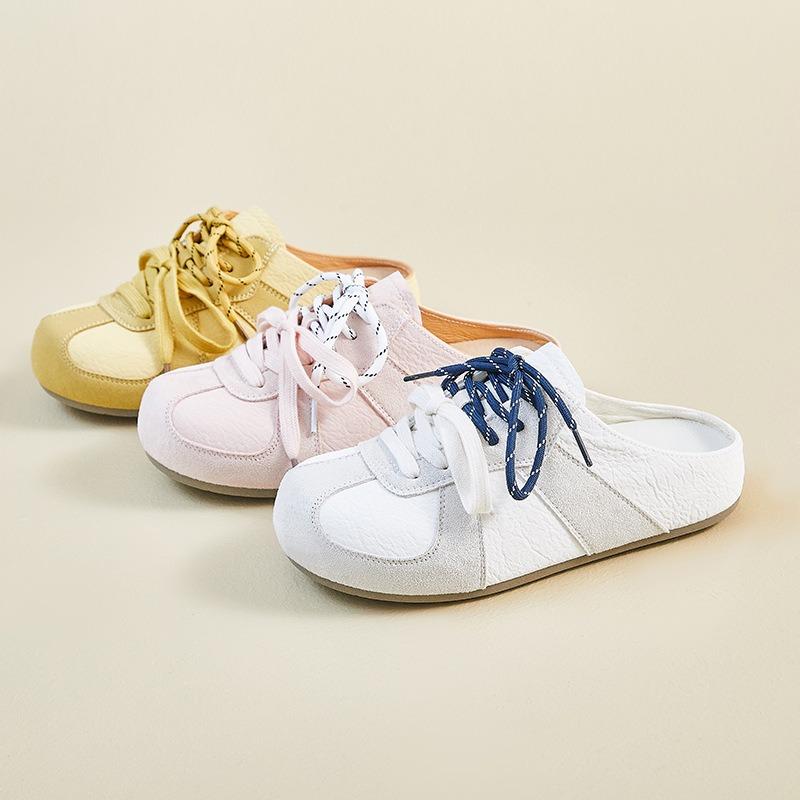 The New Semi-pallet Shoes for Students Are Sporty Casual Breathable and Height-increasing