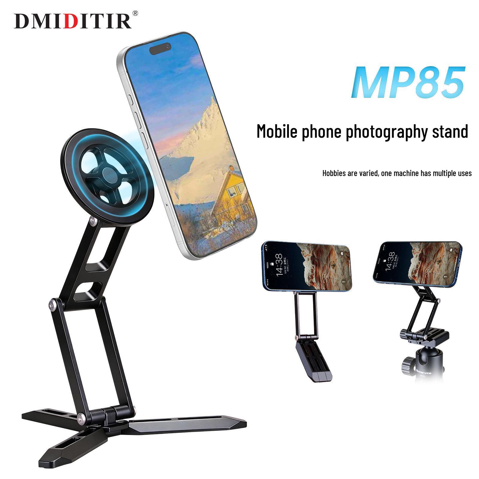 MP85 Foldable All-Metal Magnetic Phone Stand & Tripod