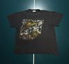 Vintage 90s American Thunder Gunslinger T Shirt Boxy Medium Faded Black Rare Unisex T-Shirt