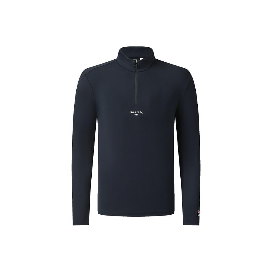 Fila Tennis Fashion Minimalist Sports Casual Classic Long Sleeve T-Shirt Men Tops Sky-Blue A11M543218FBU