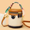 Handbag Women's New Fashion Shoulder Bag Crossbody Bag Versatile Cylinder Bag