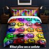 Among Us Design Bed Bedding Set 1 Duvet Cover + 2 Pillowcases Soft Breathable Household Bed Linens