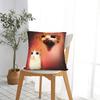 Owl Cat Angry Meme Pillow Case  Comfy Pillow Cover For Sofa Home Decoration Fashion Pillowcases