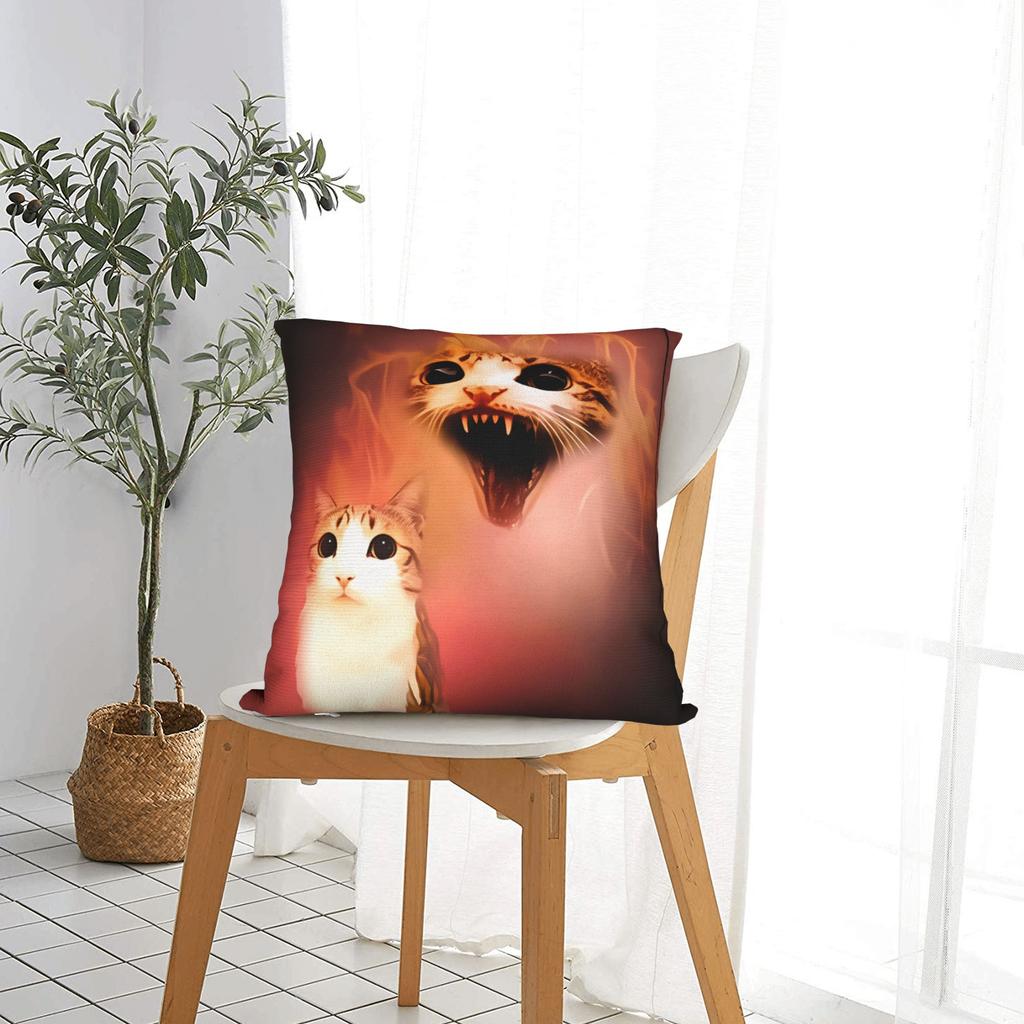 Owl Cat Angry Meme Pillow Case Comfy Pillow Cover For Sofa Home Decoration Fashion Pillowcases