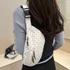 Zipper Canvas Waist Bag Large Capacity Crossbody Bag New Portable Phone Bag  Music Festival