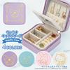 Sparkling Gold Print Sanrio Jewelry Case Accessory M Size Portable Travel Carrying Rings Necklaces Cinnamoroll Kuromi Kuromi-chan Goods My Melody Cute