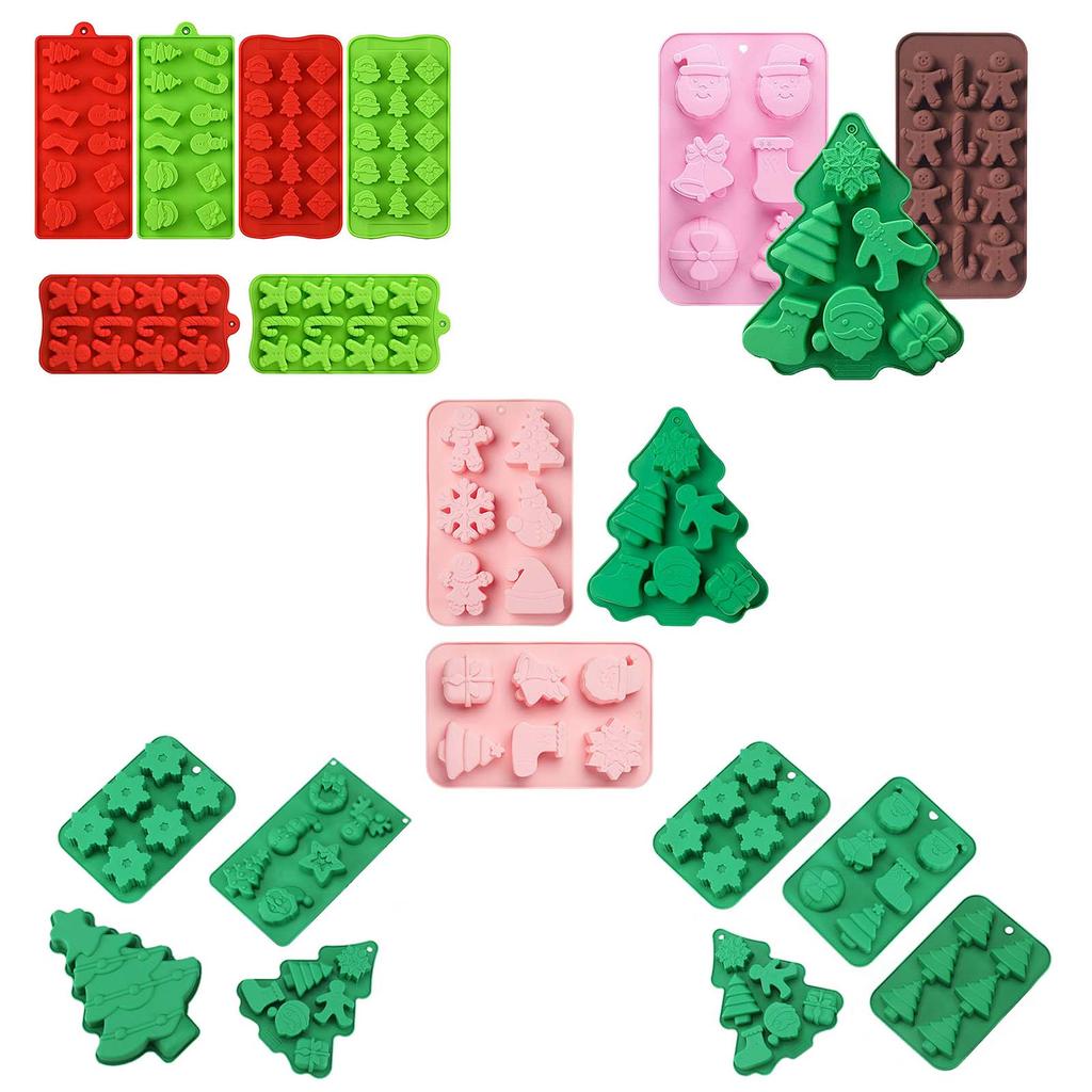 Christmas Series Baking Molds Fondant Mould Chocolate Moulds Cake Decorating Gadgets Silicone Kitchen Baking Accessories