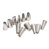 12Pcs Cake Decorating Tools Icing Cream Piping Nozzle Tips Confectionery Pastry Bags Stainless Steel Nozzles Tip Cake Decoration