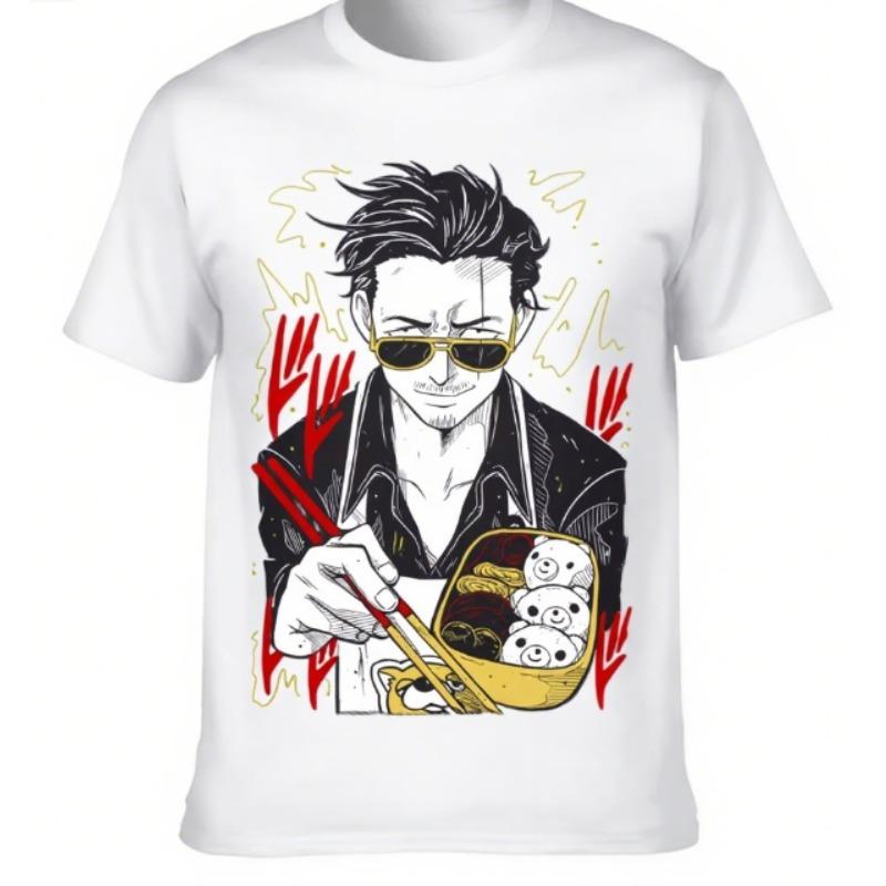 

Trends Summer 2025 Cosplay Neutral Black and White Tatsu Yakuza Gift Exclusive The Way of The Househusband T-Shirt All Sizes S