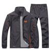 Set da corsa primaverili, tute sportive da uomo, set di abbigliamento sportivo, tuta calda da allenamento, tuta da jogging con tasca con zip 