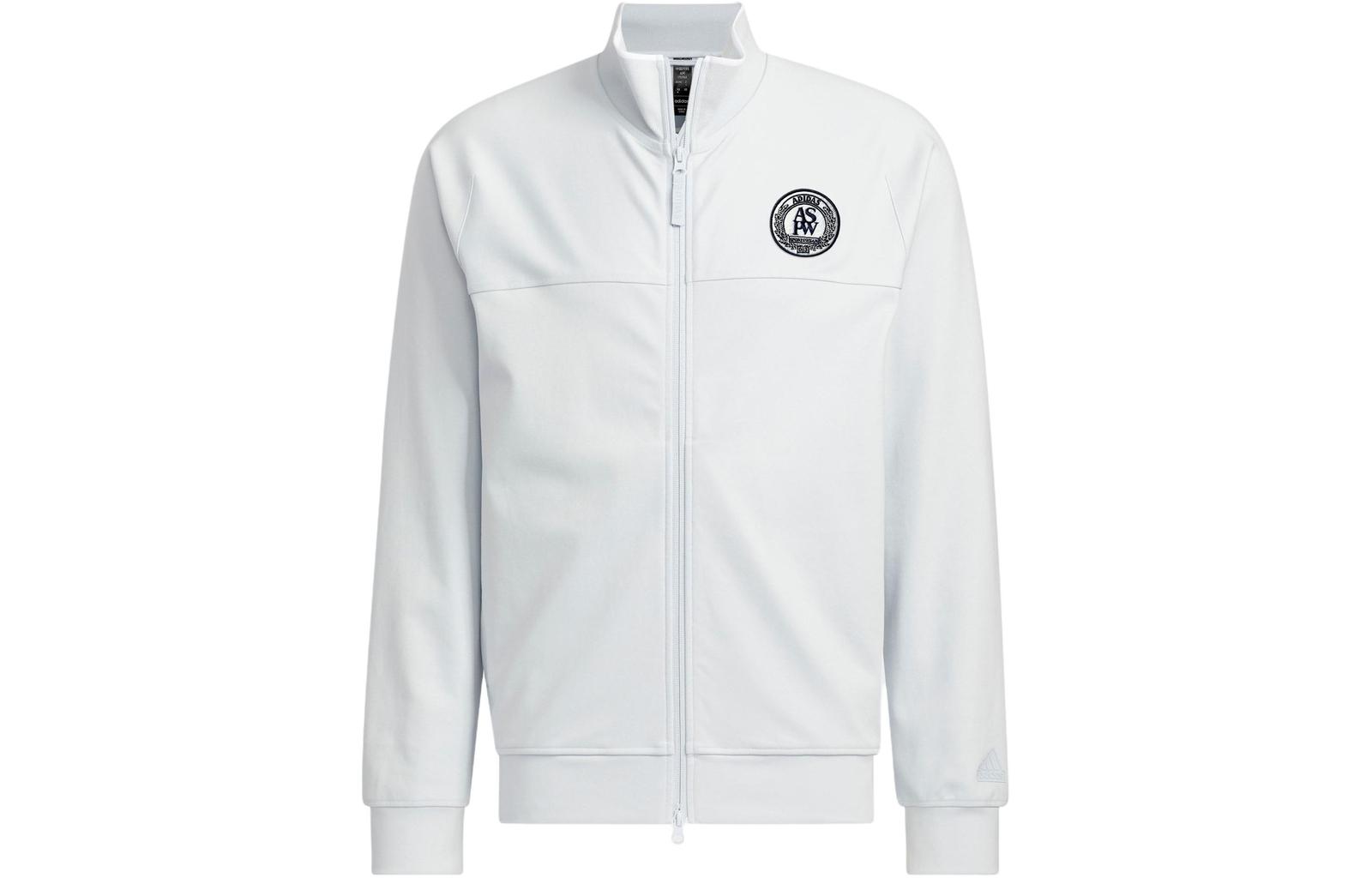 Adidas Verbiage Knit Jacket Jackets Coats Men s Light Blue JE3635 L