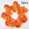 5/10Pcs Artificial Fall Leaf Garland Fake Plants Autumn Decor Leaves Vine For Thanksgiving Halloween Festivals Wedding Decora