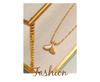 European-American Mermaid Tail Necklace: White Shell & Titanium Steel Pendant