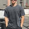 Herren Casual Distressed Ripped Kurzarm Rundhals T-Shirt