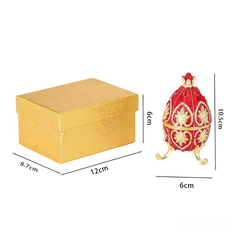 Electroplated Diamond-inlaid Metal Jewelry Box, Craft Item, Decorative Piece, Creative Accessory, Gift for Girls, Display Piece