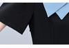Casual Plus Size Color Block Patchwork Mid-Length Summer Dress - Slimming, Short Sleeve