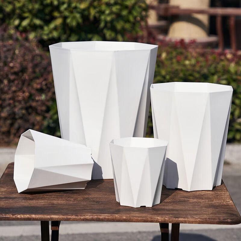 Langlebiges Harz-Kunststoff-Blumentopf-Set