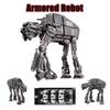 3 Arten Space War AT-AT All-Terrain gepanzerter Walker Transportroboter Bausteine mit motorisierten Bausteinen Spielzeug Geschenke