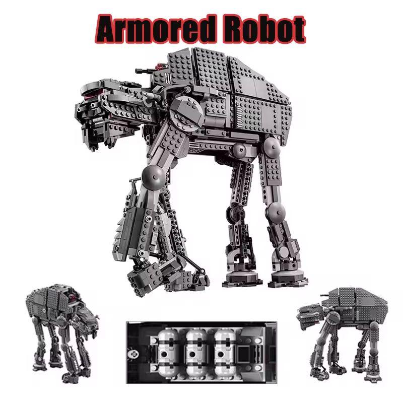 3 Arten Space War AT-AT All-Terrain gepanzerter Walker Transportroboter Bausteine mit motorisierten Bausteinen Spielzeug Geschenke