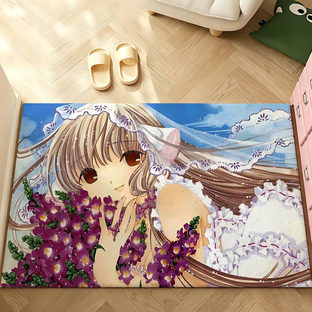 Anime C-chobits Carpet Bathroom Anti-slip Mat Door Mat Home Decoration Mat Entrance Door Mat Scratch-resistant Door Mat