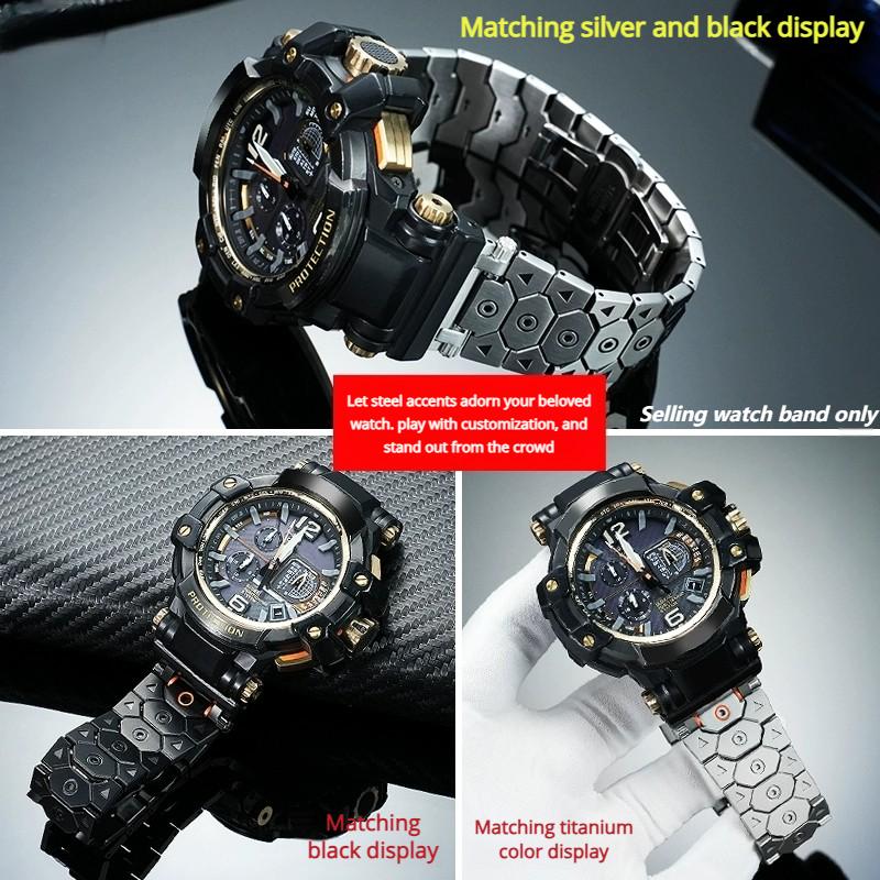 Für Casio -SHOCK 5410 GPW-1000 GPW1000 Serie Modifiziertes Edelstahlarmband Herren Metallarmband Uhrenarmband Zubehör Werkzeuge