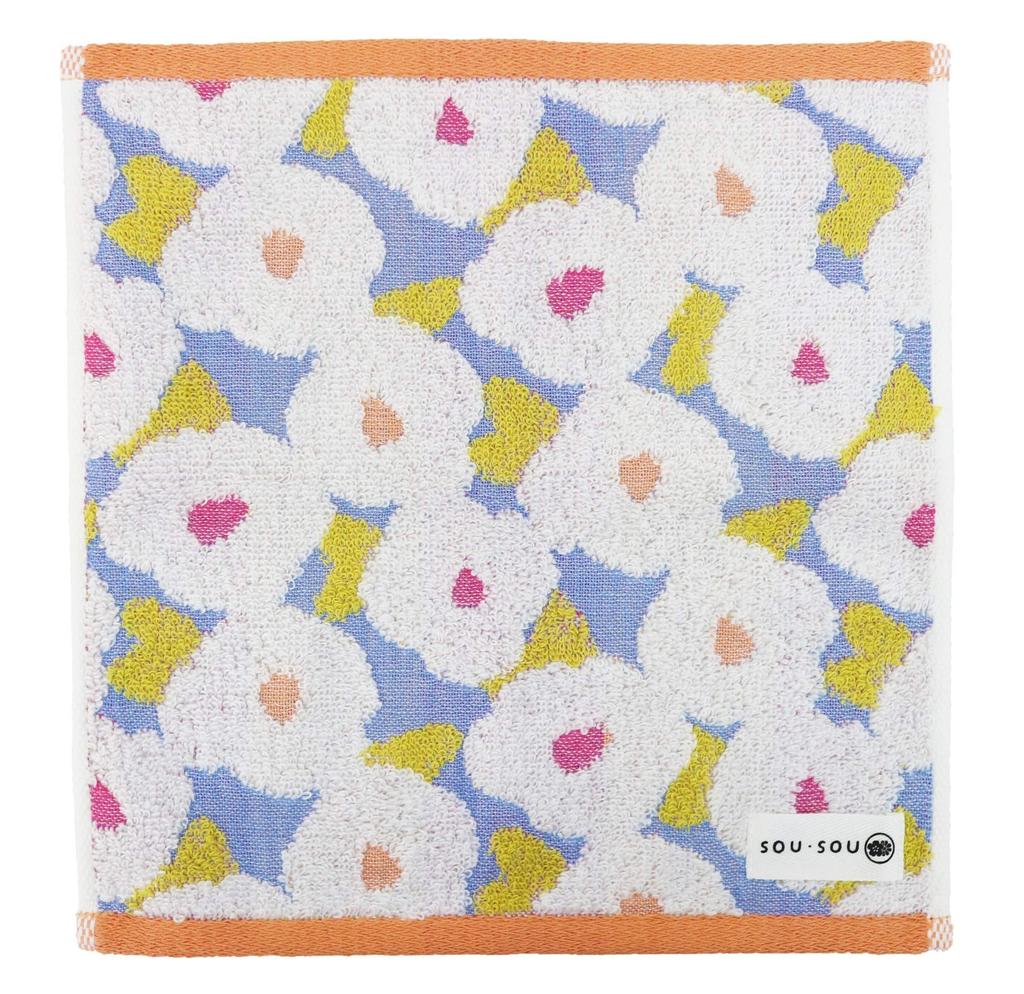 Marushin Hand Camellia Made in Imabari Certified 6165005400 SOU SOU Towel, 25x25cm, Design, Japan, Towel,