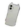 For IPhone15 Promax Cat Ear Shell Cooling for Apple Mobile Phone Case Summer Premium for Apple 13 Lanyard