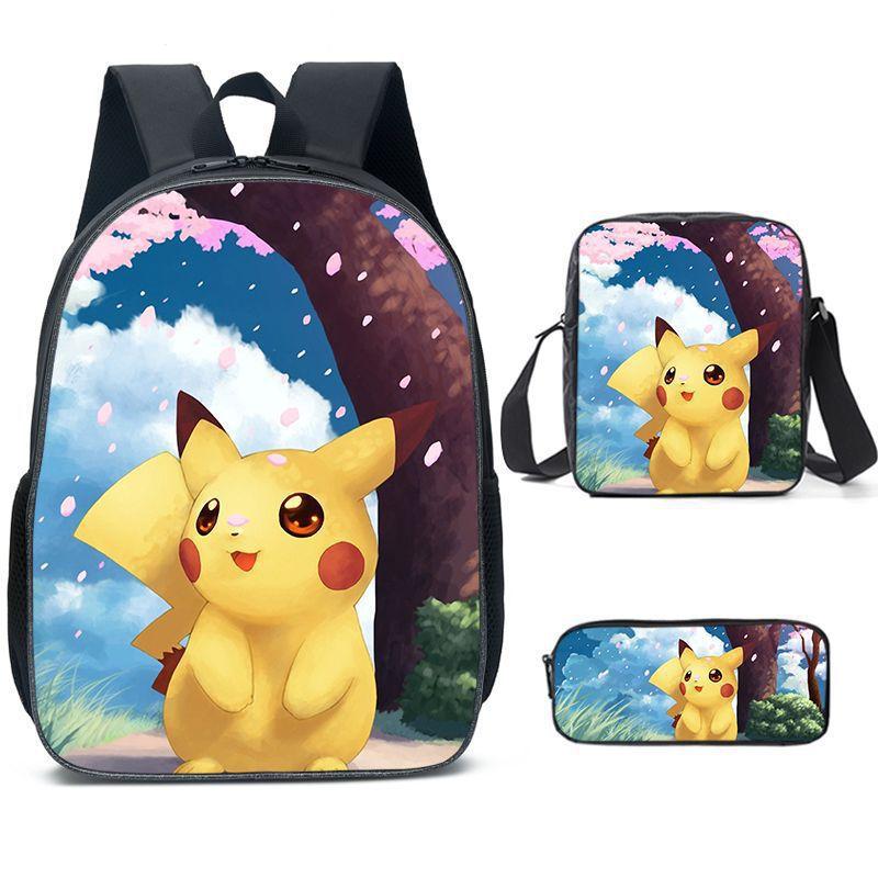 Primary And Secondary School Students Schoolbag Cartoon Backpack Breathable And Wear-Resistant Children'S Backpack Satchel Pencil Bag Set