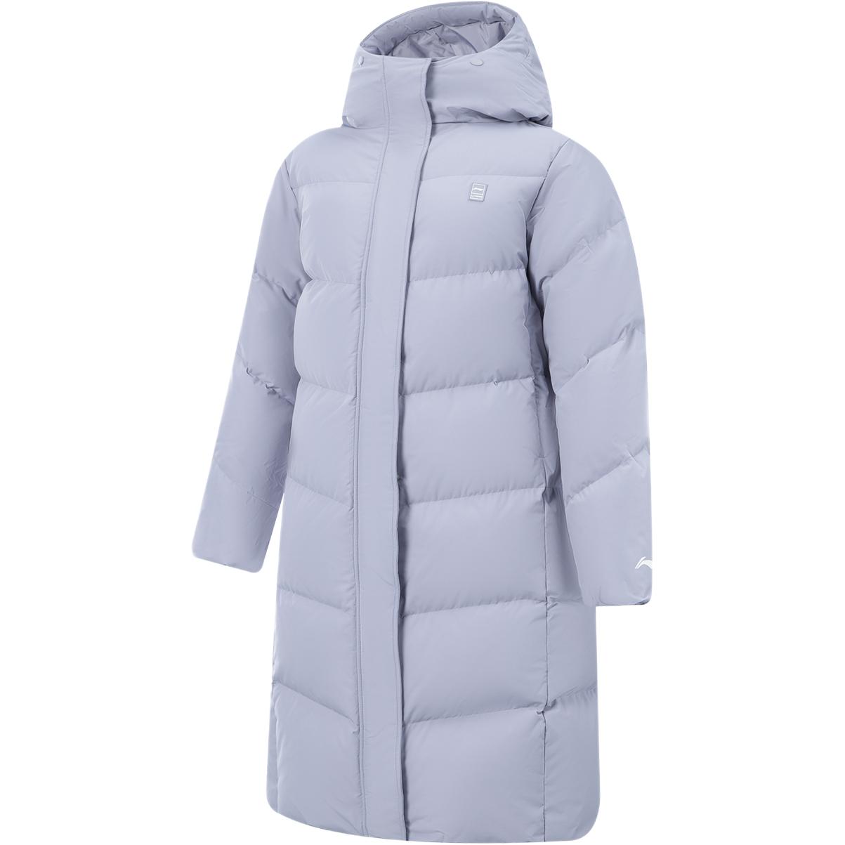 

Li Ning Серия Фитнес Худи Стеганая Длинная Пуховая Куртка Женская Верхняя Одежда AYMV408-3 L