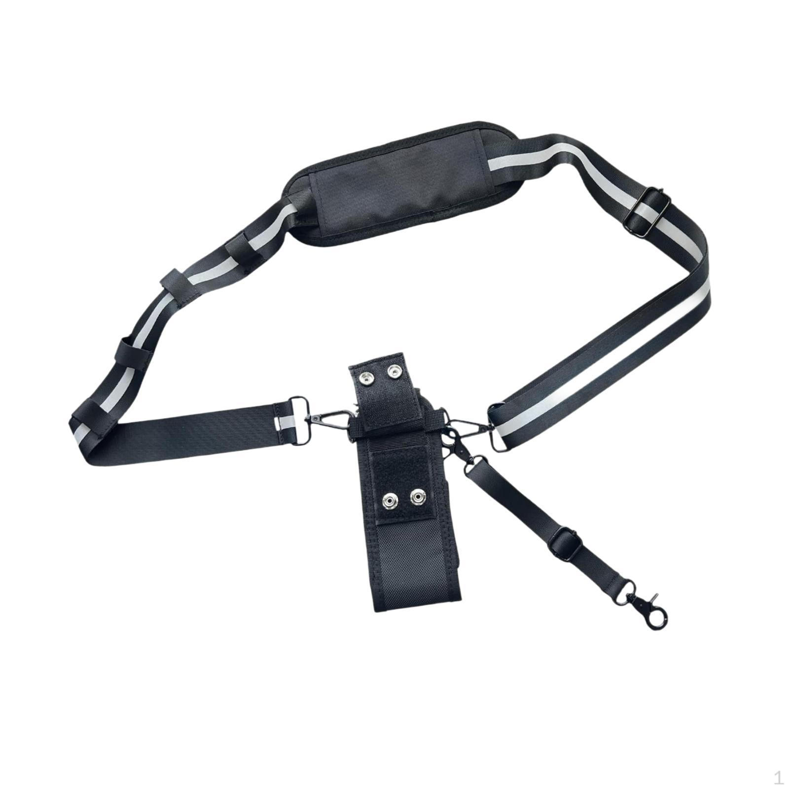 

Radio Holder Case Belt Holders Heavy Duty Moveable Includes Strap Mic for Firefighters