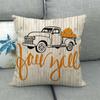 Autumn Thanksgiving Pumpkin Truck Digital Printing Short Plush Pillow Covers For Car Sofa Office Cushion Cover Home Goods