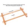 Mulfunctional Adjustable Wood Embroidery Frame Retangular Wooden Stitching Hoop for Needlework Stitching Sewing Craft