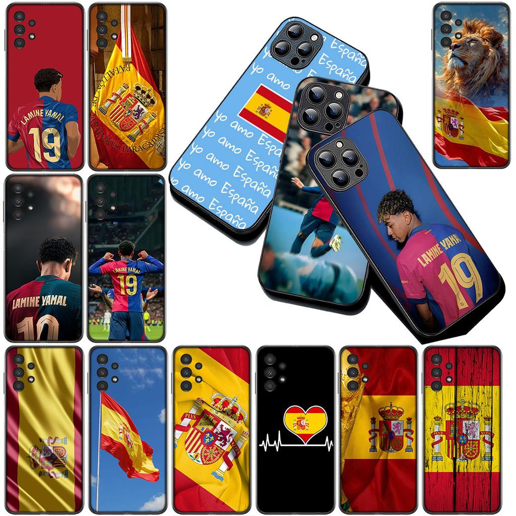 Hülle für Apple iPhone 12 13 Pro Max Mini ProMax X XR Air 13Pro XS Handyhülle Weiche Hülle Spanien Fußball Nr. 19 Fußball Nr.19 Flagge