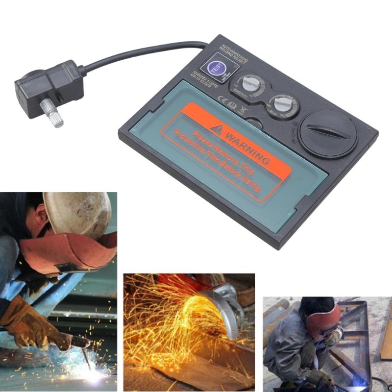 Solar Auto Darkening Welding Helmet Goggle Lens Welding Helmet Replacement Lens Welder Tool Kit Manual/Auto Control