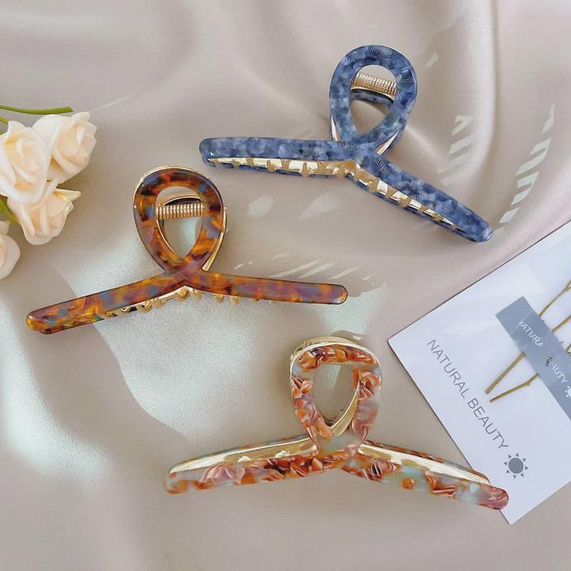 Korean Style Metal Shark Hair Clip - New Large Hairpin Ornament