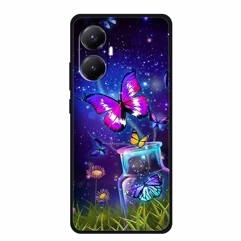 For Xiaomi POCO F7 Case Colorful Printed Cute Fashion TPU Silicone Soft Cover for POCOF7 F 7 Phone Cases Cartoon Shell Butterfly