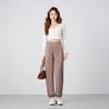 Women's Summer Ice Silk Pleated Wide-Leg Joggers: Slimming, Versatile & Loose-Fit Nine-Point Pants
