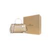 Coach Rowan 27 Logo Zip Closure Boston Bag Women Handbags Light-Khaki 83607-IMDQC