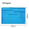 Heat-Resistant Silicone Repair Pad with Magnetic Screw Slots for Phone and Motherboard Repairs