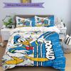 3Pcs Donald Duck Comic Strip Bedding Set Quilt Cover Pillowcase Home Christmas Xmas Halloween Gift 1 Duvet Cover 2 Pillowcase M924164