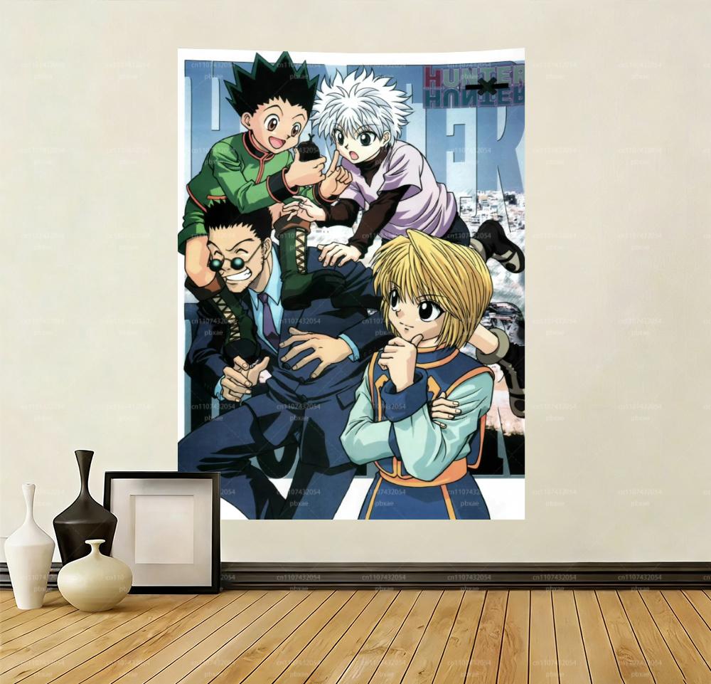 

HHunter x HHunter Anime Wall Tapestry Bohemian Mandala Wall Decor for Living Room Bedroom Dorm 74x94cm(29x37in)