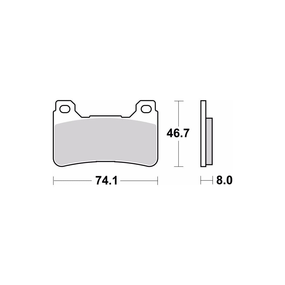 brembo SERIEORO 07HO50SA Brake Pad SA
